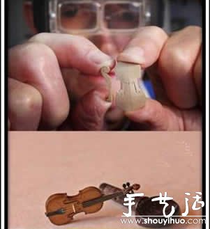 手工制作的微型小提琴 -  rpnrmr.com