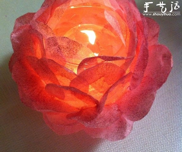 DIY浪漫玫瑰燭臺的方法，玫瑰燭臺制作方法 -  rpnrmr.com