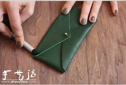 皮革DIY女式零錢(qián)包的教程 -  rpnrmr.com