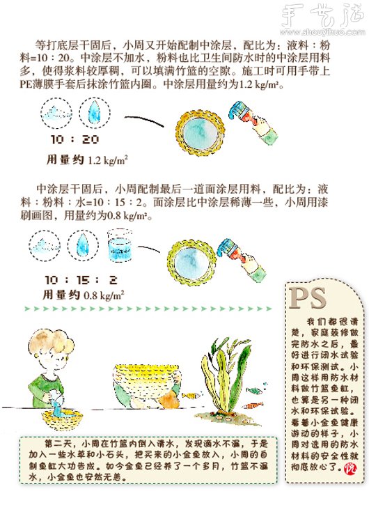 復(fù)合防水涂料自制魚缸的教程 -  rpnrmr.com