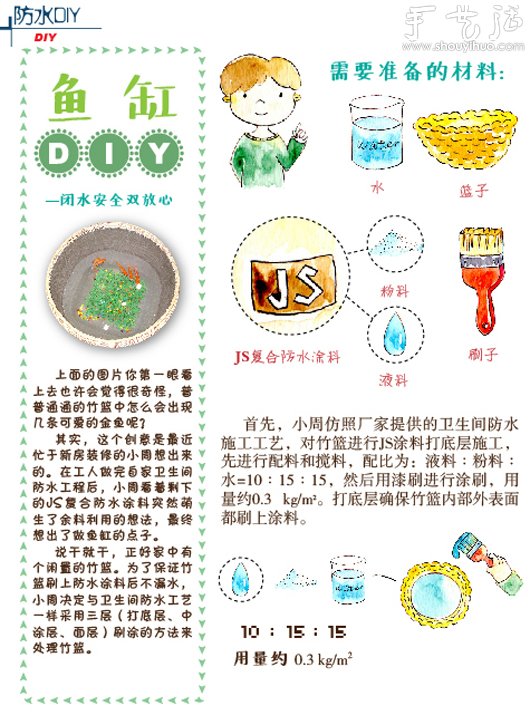 復(fù)合防水涂料自制魚缸的教程 -  rpnrmr.com