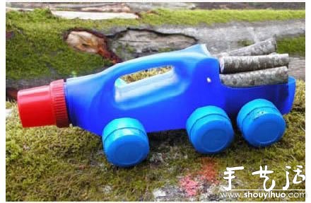 洗衣液塑料瓶手工DIY運(yùn)輸卡車 -  rpnrmr.com