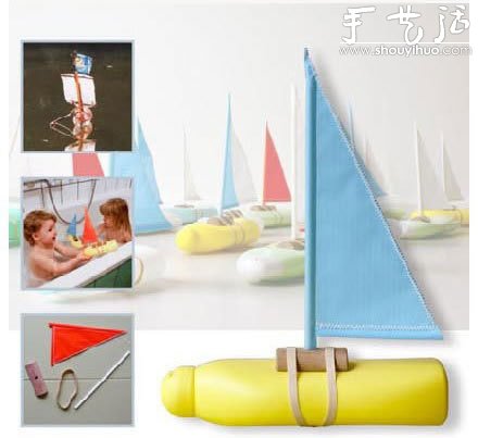 洗發(fā)水瓶/沐浴液瓶DIY制作小帆船 -  rpnrmr.com