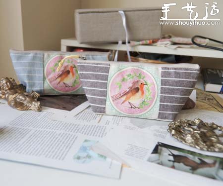 小清新拼布零錢包/筆袋手工制作教程 -  rpnrmr.com