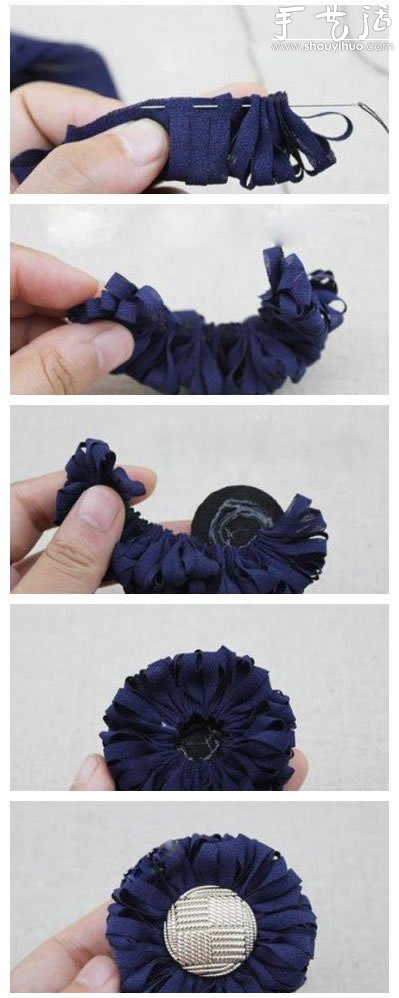 向日葵發(fā)飾發(fā)繩手工制作 -  rpnrmr.com