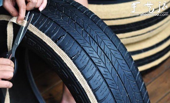 廢物利用：舊輪胎DIY個性沙發(fā) -  rpnrmr.com