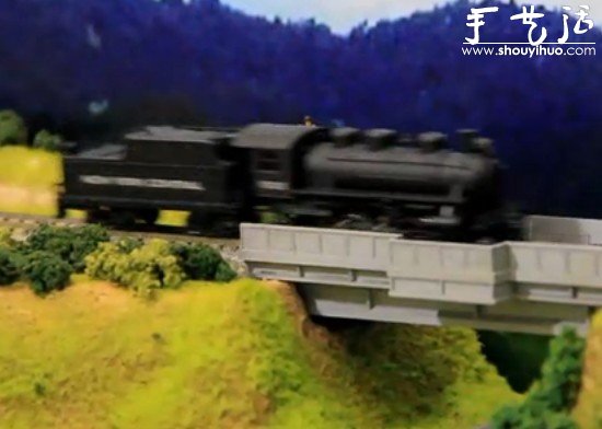 純手工打造的火車(chē)模型沙盤(pán) -  rpnrmr.com