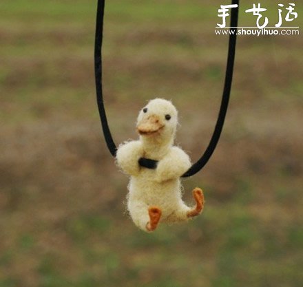羊毛氈手工制作蕩秋千的小動(dòng)物 -  rpnrmr.com