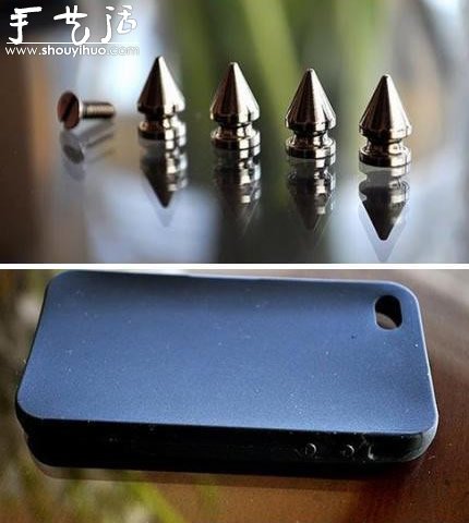 DIY朋克鉚釘手機殼 -  rpnrmr.com