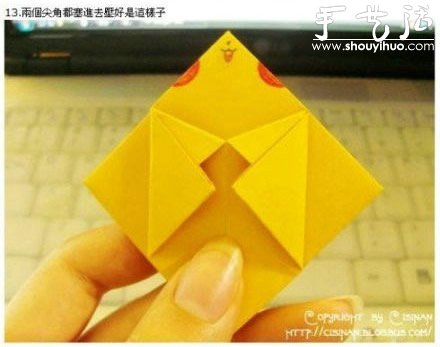 手工折紙可愛(ài)皮卡丘的教程 -  rpnrmr.com