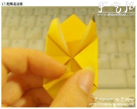 手工折紙可愛(ài)皮卡丘的教程 -  rpnrmr.com