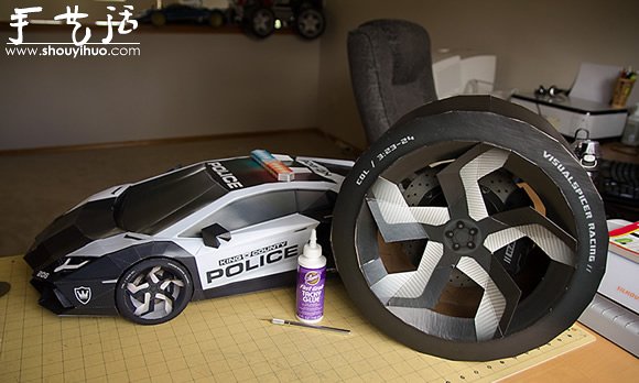 手工帝用硬紙板DIY蘭博基尼模型 -  rpnrmr.com