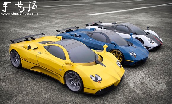 手工帝制作的紙模型跑車欣賞 -  rpnrmr.com