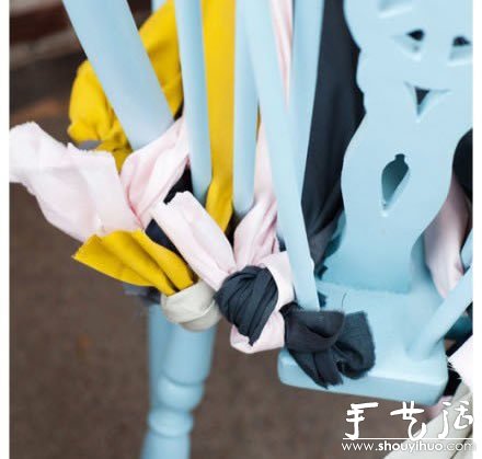 舊衣服DIY椅子坐墊的教程 -  rpnrmr.com