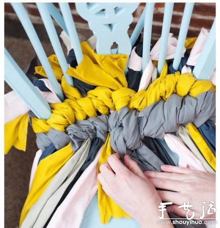 舊衣服DIY椅子坐墊的教程 -  rpnrmr.com