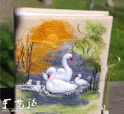 羊毛氈DIY的書(shū)皮 -  rpnrmr.com
