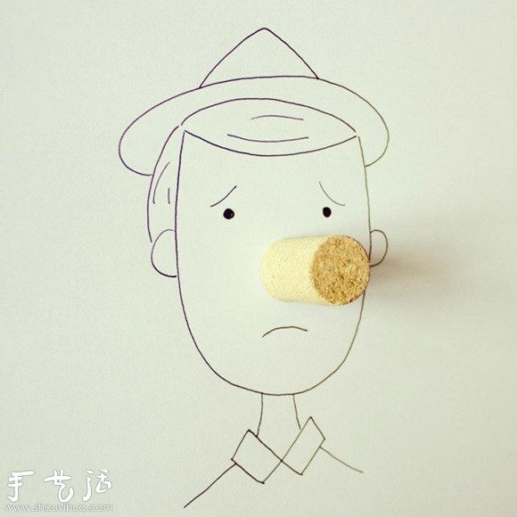 創(chuàng)意素描 DIY實物與插畫的互動趣味 -  rpnrmr.com