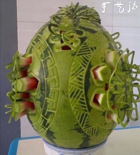 精美的西瓜雕刻作品 -  rpnrmr.com
