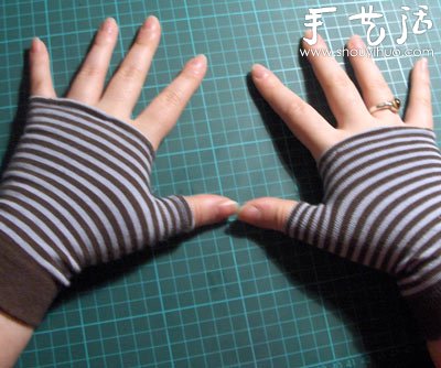 棉襪子DIY漂亮的手套 -  rpnrmr.com