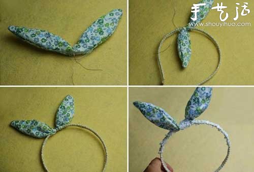 可愛的兔耳朵發(fā)箍手工制作 -  rpnrmr.com