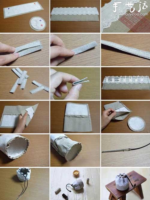 桶形束口袋手工制作教程 -  rpnrmr.com