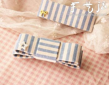 小清新的條紋發(fā)夾DIY -  rpnrmr.com