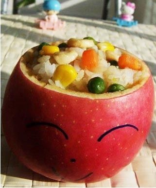DIY可愛有趣的蘋果飯 -  rpnrmr.com