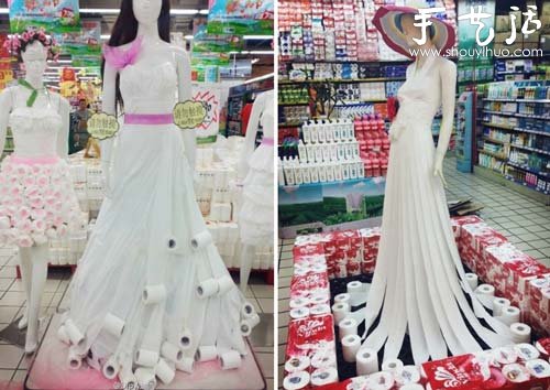 紙巾制作的婚紗禮服 -  rpnrmr.com
