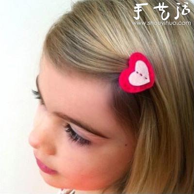 DIY可愛的心形發(fā)夾 -  rpnrmr.com