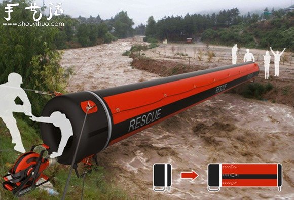 便捷的充氣救生通道Air Rope -  rpnrmr.com