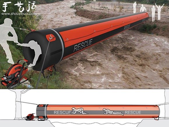 便捷的充氣救生通道Air Rope -  rpnrmr.com