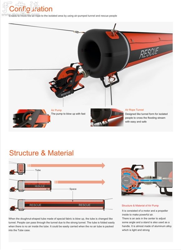 便捷的充氣救生通道Air Rope -  rpnrmr.com