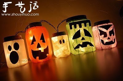 廢棄塑料瓶、鐵罐子和玻璃瓶DIY南瓜燈 -  rpnrmr.com