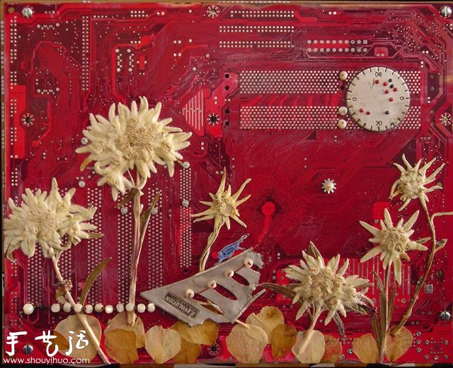 電子垃圾DIY環(huán)保藝術(shù)畫 -  rpnrmr.com