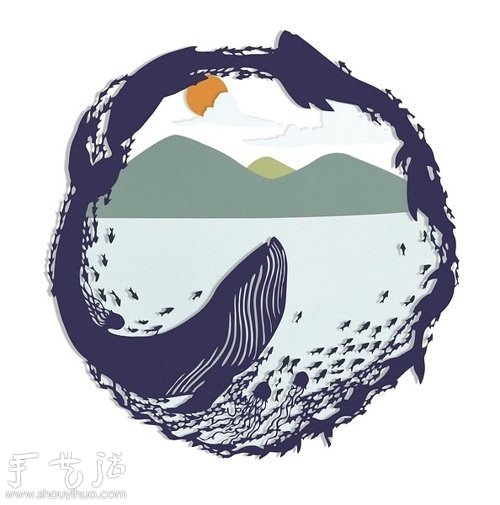 自由插畫家Sarah Dennis 紙雕作品欣賞 -  rpnrmr.com