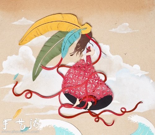 自由插畫家Sarah Dennis 紙雕作品欣賞 -  rpnrmr.com