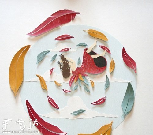 自由插畫家Sarah Dennis 紙雕作品欣賞 -  rpnrmr.com