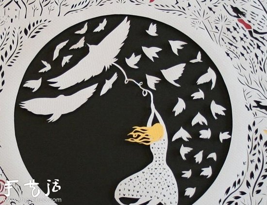 自由插畫家Sarah Dennis 紙雕作品欣賞 -  rpnrmr.com