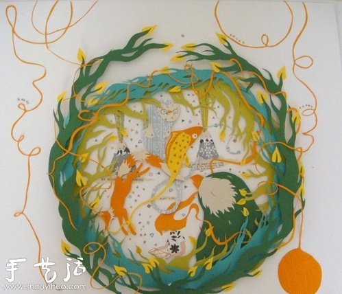 自由插畫家Sarah Dennis 紙雕作品欣賞 -  rpnrmr.com
