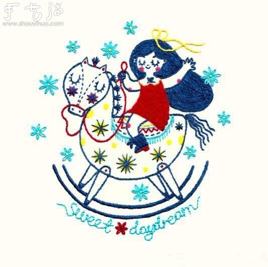 細(xì)膩而又溫馨的手工刺繡作品 -  rpnrmr.com