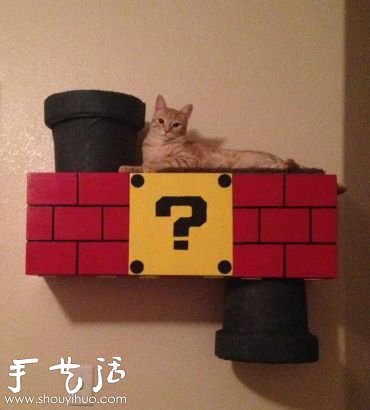 手工達人給貓咪DIY的“任天堂跳臺” -  rpnrmr.com