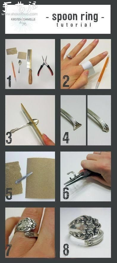 金屬勺子DIY戒指的方法 -  rpnrmr.com