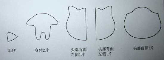 布藝貓咪DIY 手工布藝貓咪玩偶 -  rpnrmr.com