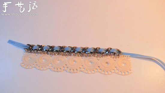 DIY制作絲帶花邊項(xiàng)鏈的教程 -  rpnrmr.com