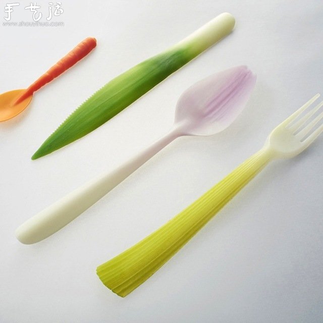 特殊材質(zhì)制作的餐具 仿佛是由蔬菜雕刻而成 -  rpnrmr.com