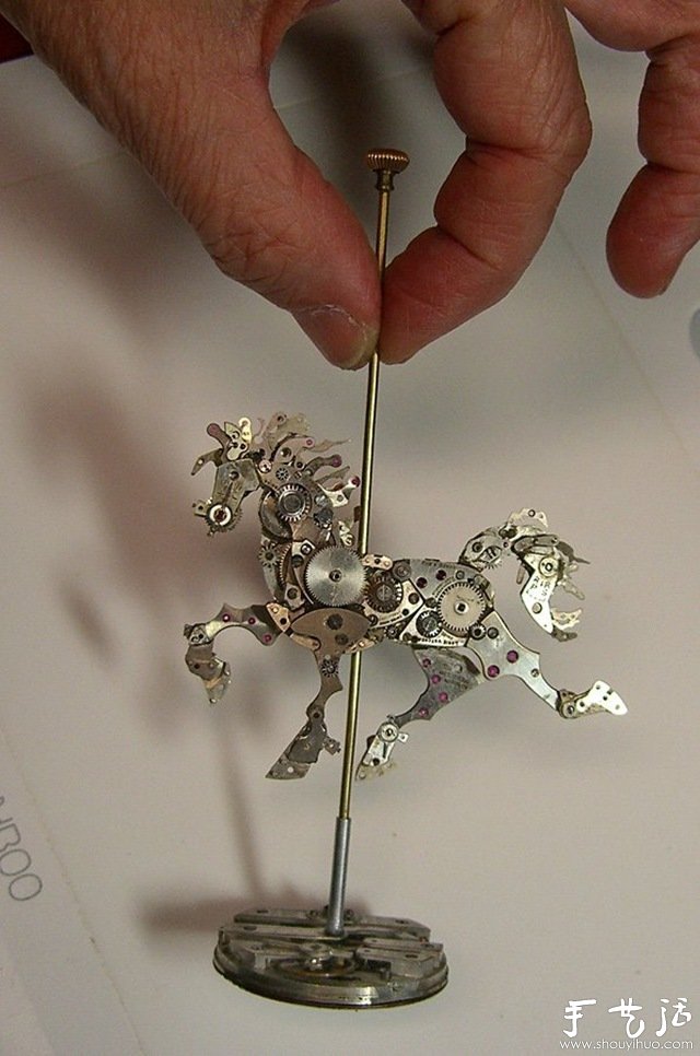 廢舊種表零件DIY的重金屬藝術(shù)品 -  rpnrmr.com