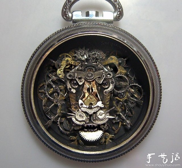 廢舊種表零件DIY的重金屬藝術(shù)品 -  rpnrmr.com