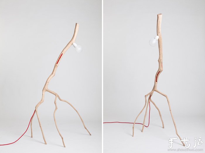 樹枝手工制作獨(dú)一無二的燈具 -  rpnrmr.com