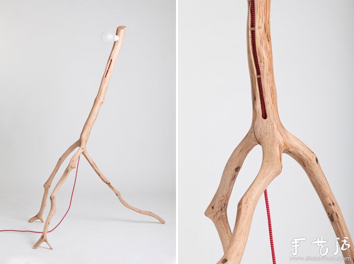 樹枝手工制作獨(dú)一無二的燈具 -  rpnrmr.com