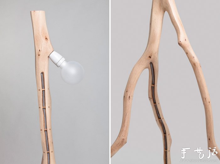 樹枝手工制作獨(dú)一無二的燈具 -  rpnrmr.com